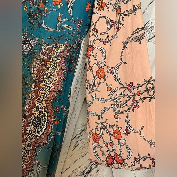 Tolani Collection Asymmetric Hem Button Front Printed Dress M - Picture 5 of 11